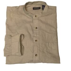 Vintage Lands’ End Mandarin Collar Shirt